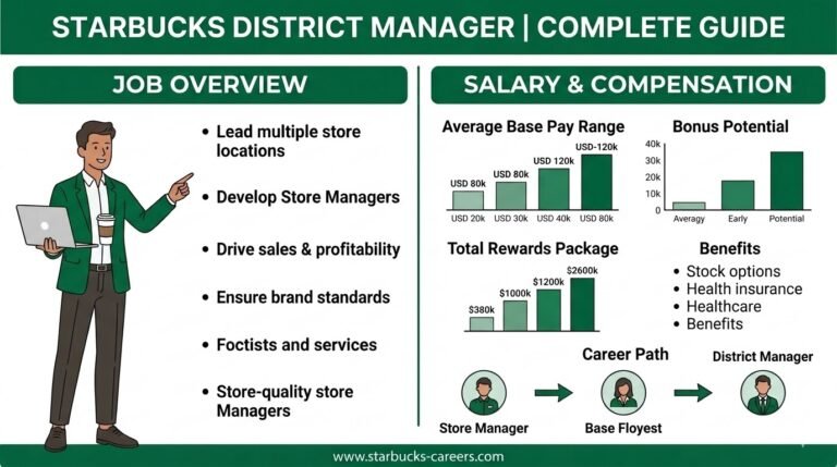 Starbucks District Manager Salary, Job Responsibilities, Career Path