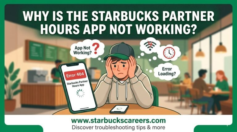 Why is the Starbucks partner hours app not working