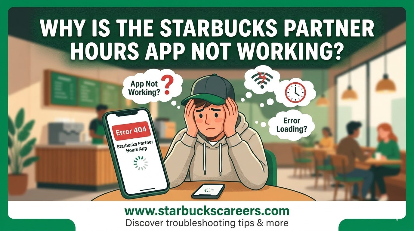 Why is the Starbucks partner hours app not working